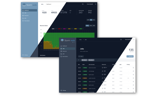 Slurm-web dark mode